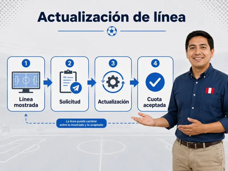 Flujo de actualización de línea de próximo gol durante partido