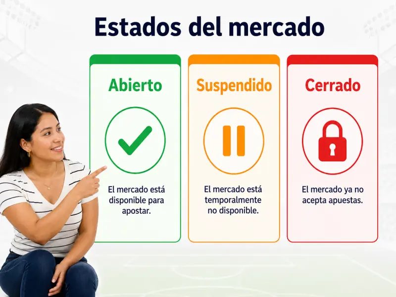 Diagrama conceptual del mercado de próximo gol en partido en curso