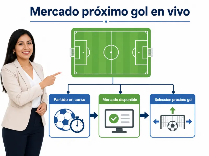 Estados posibles de mercado de próximo gol suspendido