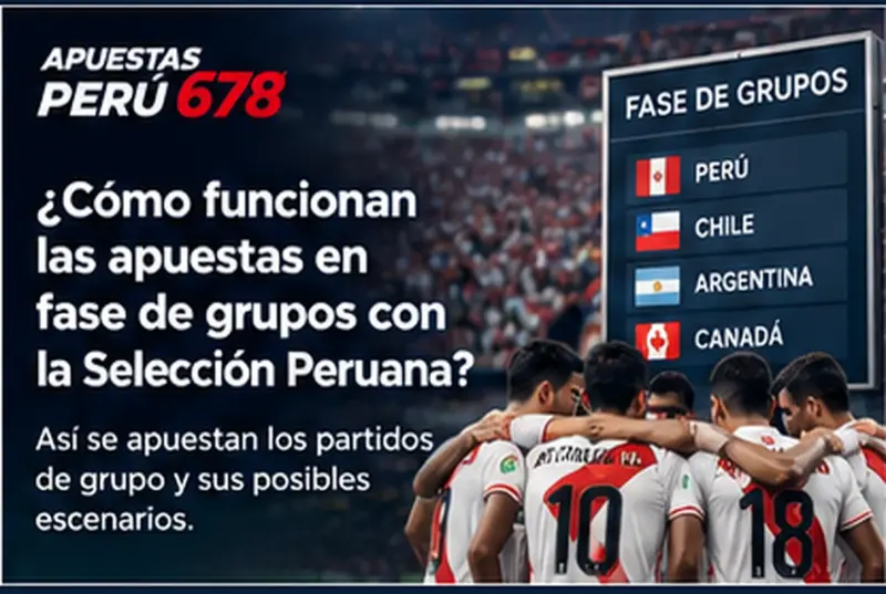 Tabla de grupo con la Selección Peruana, puntos, partidos y posiciones para explicar apuestas de fase de grupos