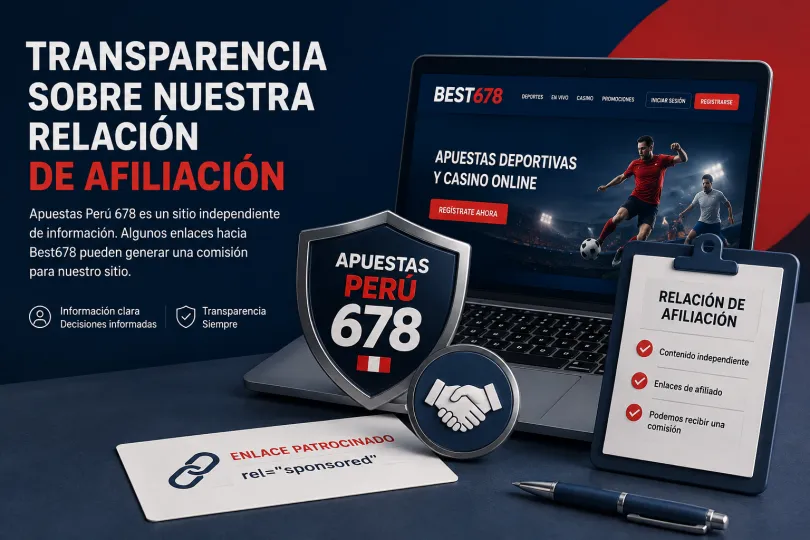 Transparencia sobre la relación de afiliación de Apuestas Perú 678