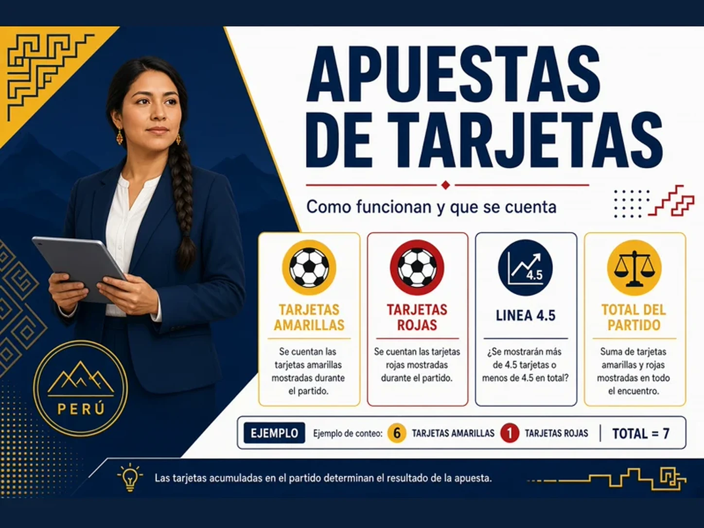 Guía visual sobre apuestas de tarjetas amarillas y rojas en fútbol